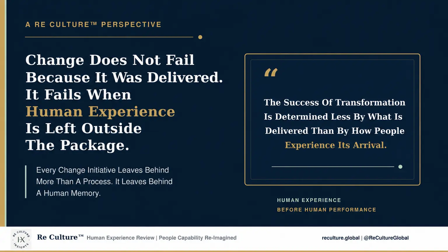 Change Will Always Arrive, But Behavior Gets Lived