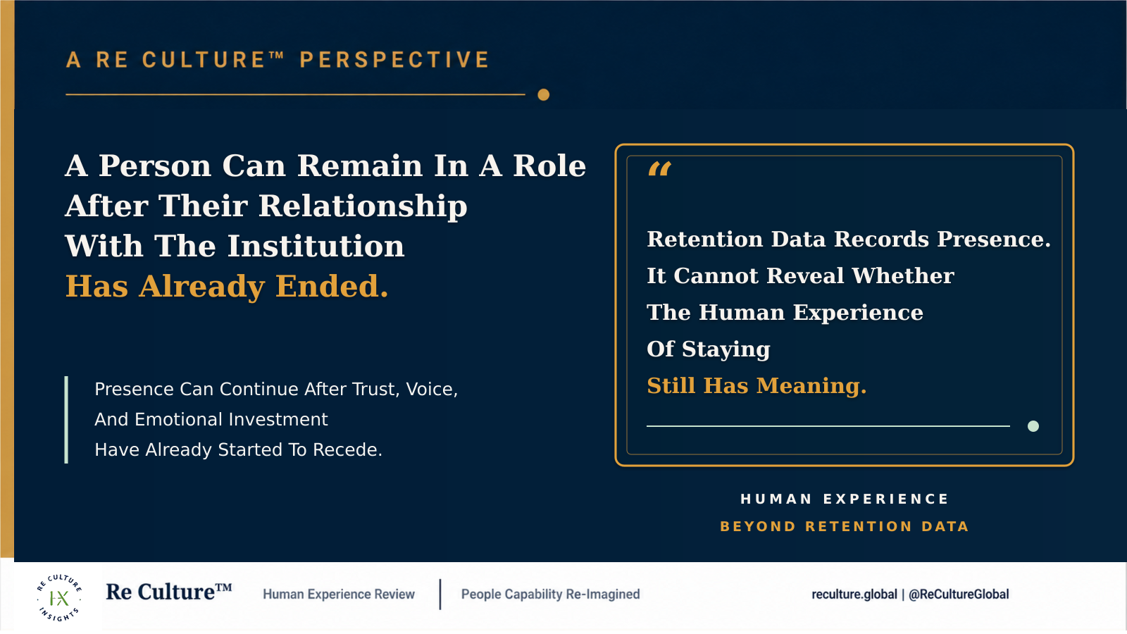 A Person Can Remain In A Role After Their Relationship With The Institution Has Already Ended.