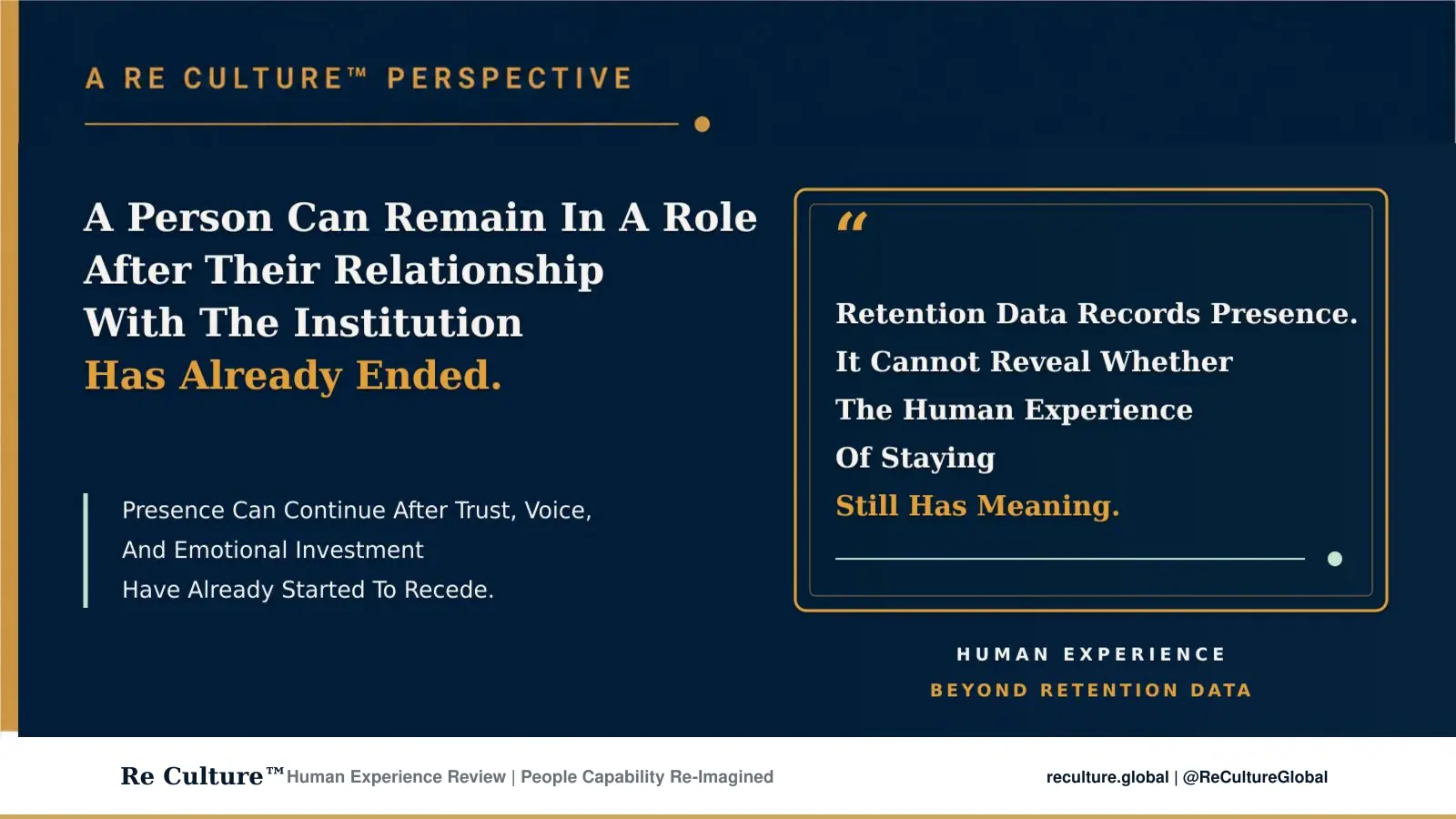 A Person Can Remain In A Role After Their Relationship With The Institution Has Already Ended.